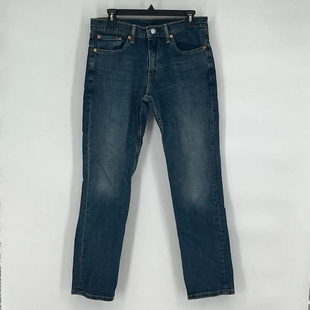 LEVI’S Men’s 511 Slim Fit Jeans 32x32 Blue Stretch Denim Zip Fly Med Wash Iconic